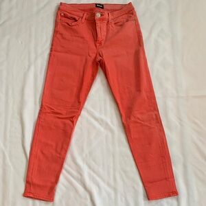 Hudson Jeans Women's Vibrant Coral Skinny Jeans